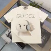 Hochwertiger Gucci-Kurzarm-Baumwoll-Logo-Stil