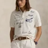 Hochwertige Ralph Lauren T-Shirts im weißen bestickten Stil
