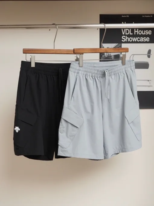 Hochwertige Descente Shorts Schwarz Atmungsaktiv Luxus