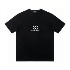 Bestseller Chanel Kurzarm Schwarz Minimalistischer Stil
