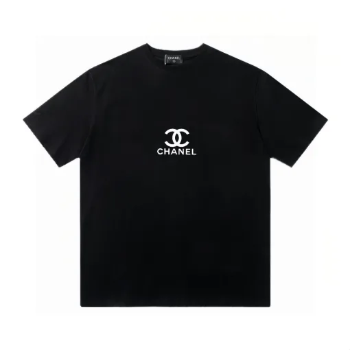 Bestseller Chanel Kurzarm Schwarz Minimalistischer Stil