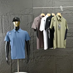 Hochwertige Descente Kurzarmhemden Weiß Casual Luxury