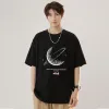 Luxuriöses Fila Kurzarmshirt im schwarzen Baumwollstil