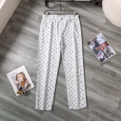 Premium Qualität Louis Vuitton Jeans Weißer Druck Luxus