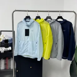 Premium Qualität Ami Jacken Navy Nylon Logo Kollektion
