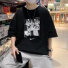 Luxus Nike Kurzarm Schwarz Print Luxus