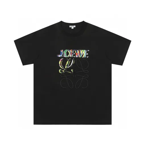 Premium Loewe Kurzarm-Baumwoll-Logo-Kollektion