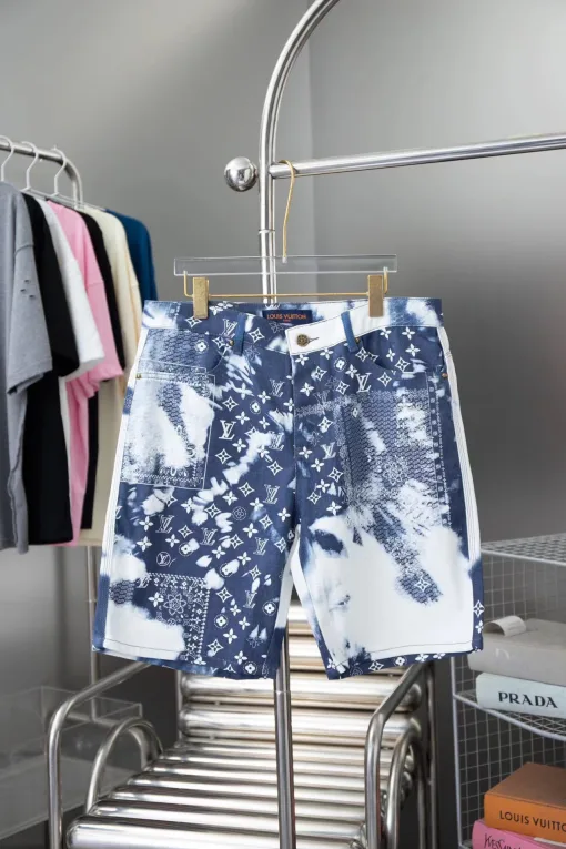 Hochwertige Louis Vuitton Shorts Denim Logo Style