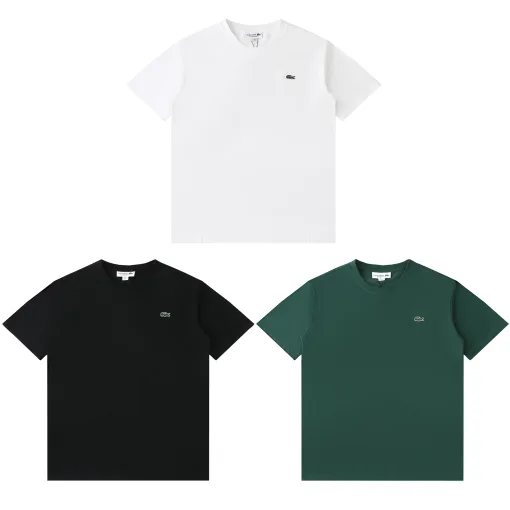 Bestseller Lacoste Kurzarm Schwarz Klassischer Stil