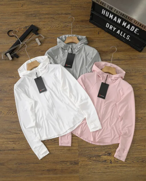 Premium Lululemon Jacke Weiß Solid Style