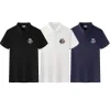 Premium Qualität Moncler Kurzarm Schwarz Baumwolle Logo Luxus