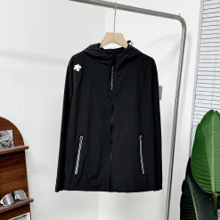 Luxus Descente Jacken Schwarz Nylon Atmungsaktiv Luxus