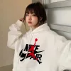 Luxus Nike Sweatshirts Grau Fleece Logo Luxus