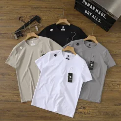 Premium Descente Kurzarm Schwarz Casual Kollektion