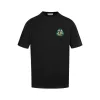 Meistverkaufte Moncler Kurzarm Schwarz Baumwolle Print Stil