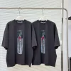 Premium Alexander Wang Kurzarm-T-Shirt aus schwarzer Baumwolle, Grafikkollektion