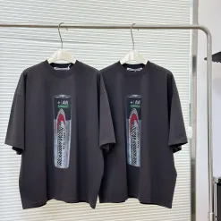 Premium Alexander Wang Kurzarm-T-Shirt aus schwarzer Baumwolle, Grafikkollektion