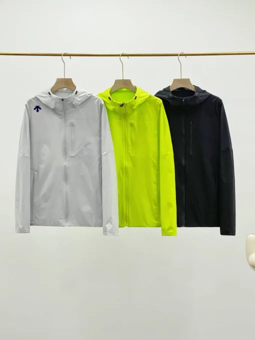 Premium Descente Jacken Grau Seide Atmungsaktiv Stil