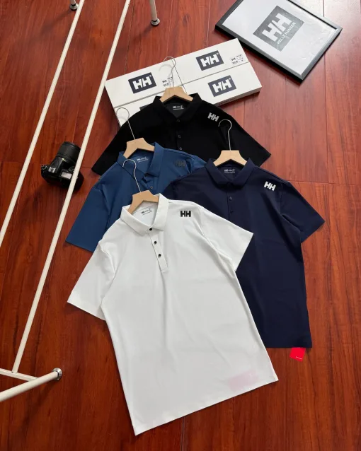 Premium Qualität Helly Hansen Kurzarm Schwarz Classic Luxury