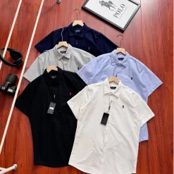 Premium Ralph Lauren Kurzarmhemd Weiß Classic Luxury