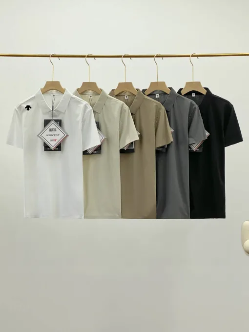 Bestseller Descente Kurzarm Schwarz Seide Klassischer Stil