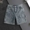 Bestseller Louis Vuitton Shorts Blue Denim Jacquard Style