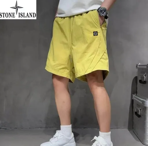 Bestseller Stone Island Shorts Gelb Lässiger Luxus
