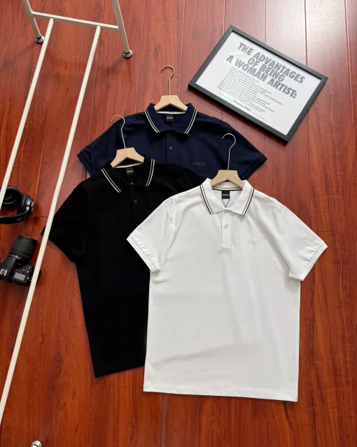 Premium Qualität Boss Kurzarm Schwarz Classic Collection