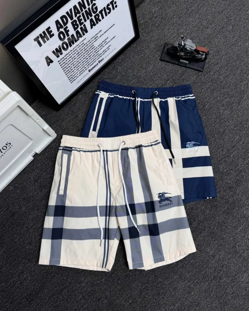 Hochwertige Burberry Shorts Navy Polyester Casual Kollektion