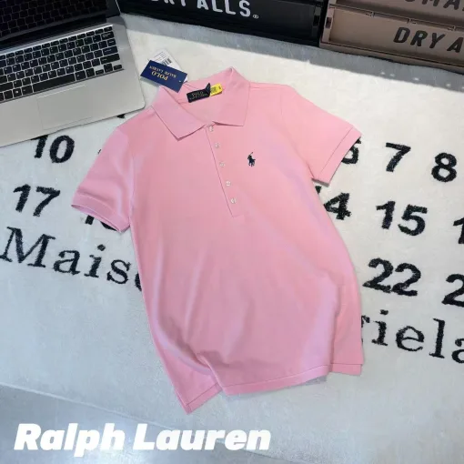 Luxus Ralph Lauren Kurzarm Schwarz Leinen Classic Luxury
