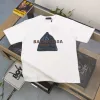 Luxuriöse Balenciaga-Kollektion mit kurzen Ärmeln und schwarzem Baumwolllogo