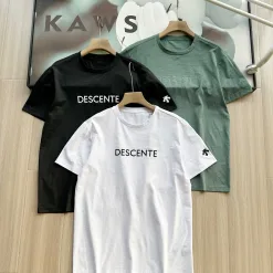 Bestseller Descente Kurzarm Schwarz Baumwolle Atmungsaktiv Stil