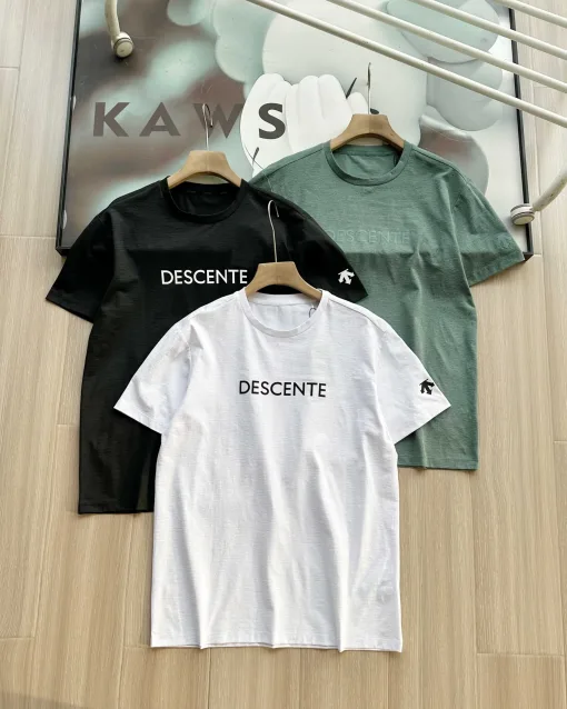 Bestseller Descente Kurzarm Schwarz Baumwolle Atmungsaktiv Stil