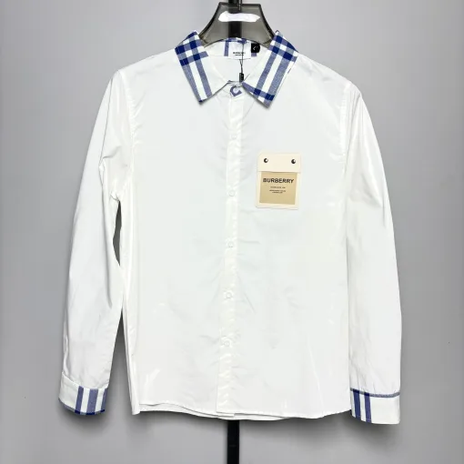 Premium Burberry Hemd Blau Kariert Luxus