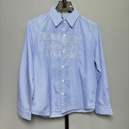 Bestseller Burberry Hemden Blau Gestreift Luxus