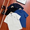 Premium Qualität Fred Perry Kurzarm T-Shirts Schwarz Denim Solid Luxus