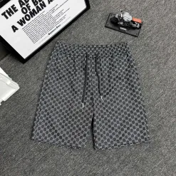 Bestseller Gucci Shorts Schwarzer Strick Jacquard Luxus