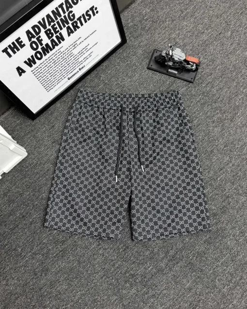 Bestseller Gucci Shorts Schwarzer Strick Jacquard Luxus