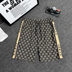 Bestseller Gucci Shorts Schwarzer Strick-Jacquard-Kollektion