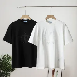 Hochwertige Prada Kurzarm Schwarz Classic Kollektion