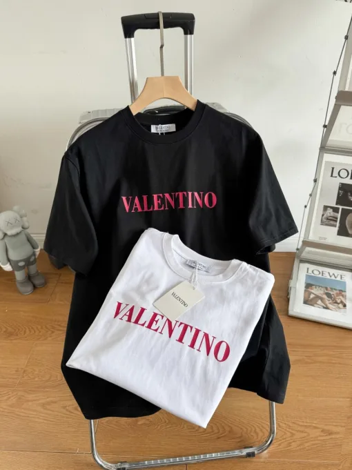 Luxus Valentino Kurzarm Rot Print Luxus