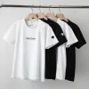 Hochwertiges Descente-Kurzarmshirt aus schwarzem Polyester im Logo-Stil