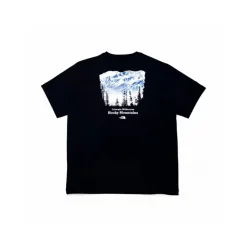 Premium The North Face Kurzarm Schwarz Baumwolle Retro Style
