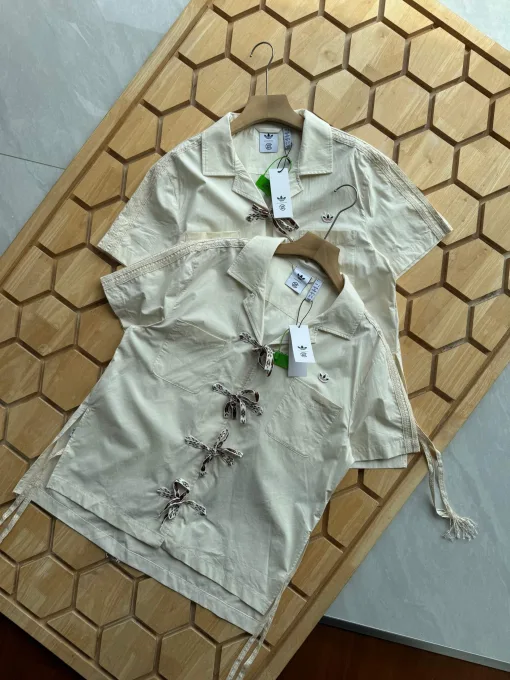 Luxus Adidas Kurzarm Creme Baumwolle Luxus