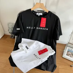 Bestseller Helly Hansen Kurzarm Schwarz Baumwolle Casual Style