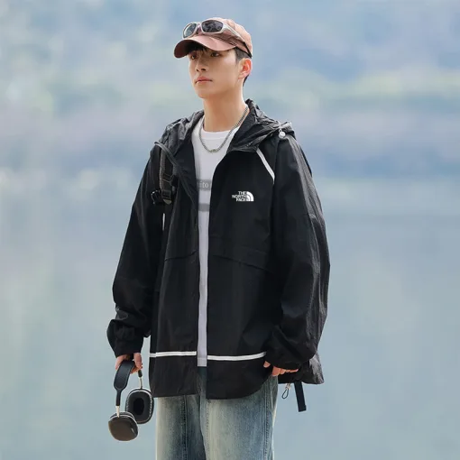 Premium Qualität The North Face Jacke Schwarz Atmungsaktiv Luxus