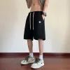 Hochwertige Descente Shorts aus schwarzer Strickware, atmungsaktive Kollektion