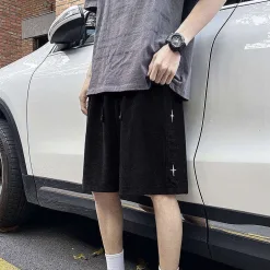 Hochwertige Chrome Hearts Shorts, weiße bestickte Kollektion