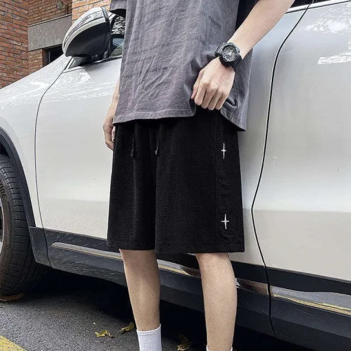 Hochwertige Chrome Hearts Shorts, weiße bestickte Kollektion