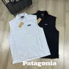 Hochwertige Patagonia Weste Grau Nylon Klassischer Stil